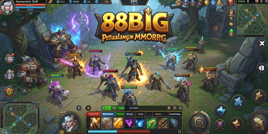 Tampilan gameplay menarik dari 88BIG yang menampilkan aksi epik MMORPG.