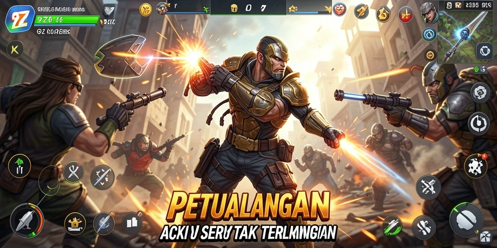 Tampilan Gameplay Seru di 9ZKGAMES dengan Aksi yang Intense