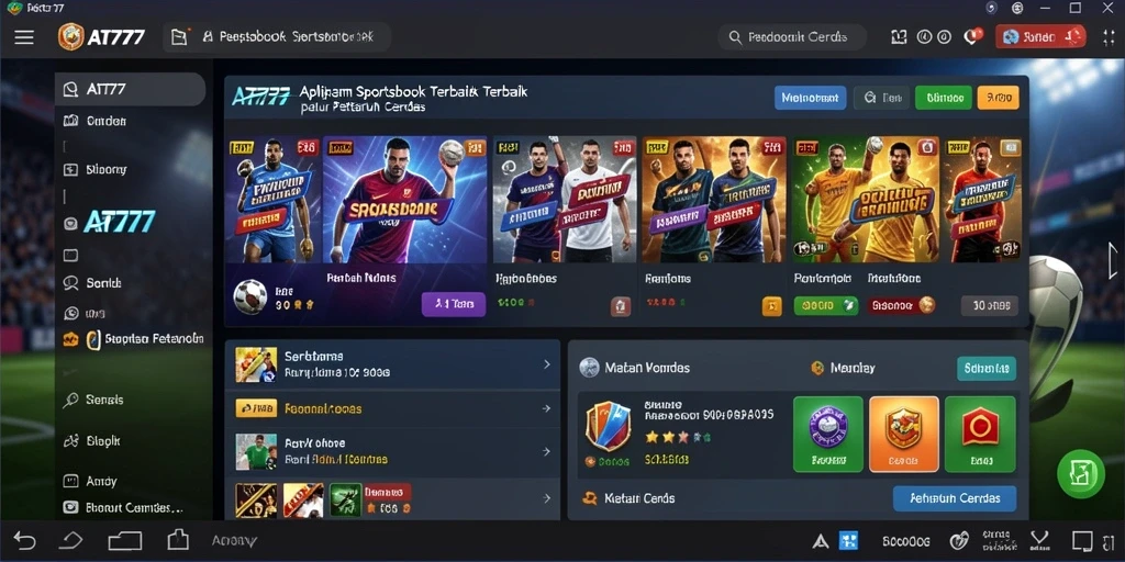 Tampilan menarik yang menunjukkan pengalaman taruhan olahraga real-time.