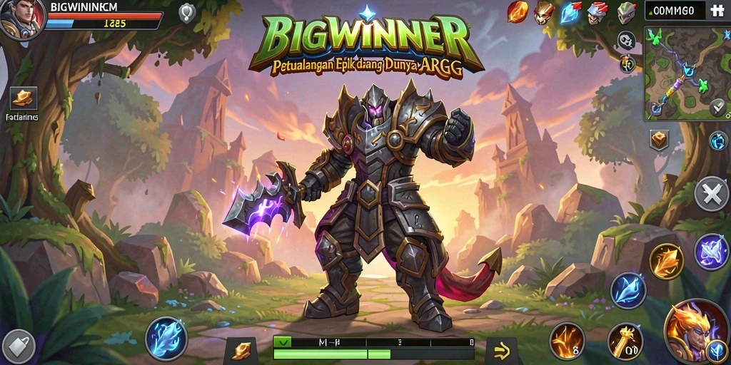Tampilan gameplay menakjubkan dalam <strong>BIGWINNER</strong> dengan aksi petualangan yang seru.
