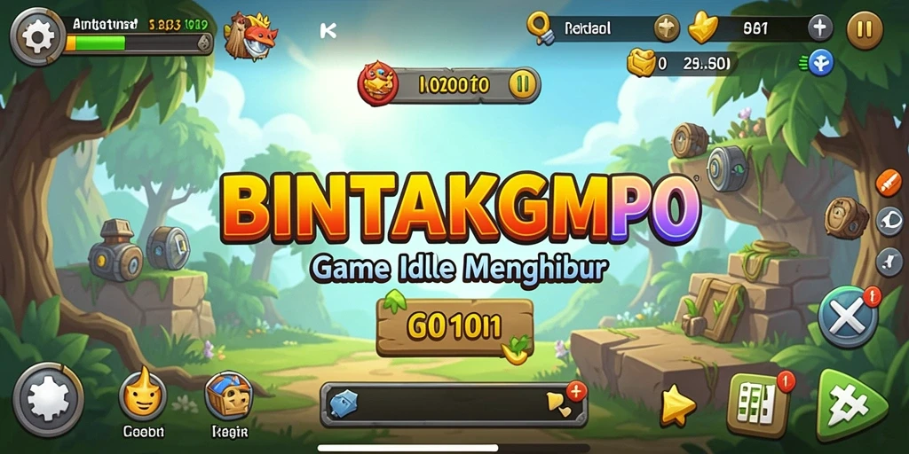 Tampilan permainan Idle yang menarik dan penuh warna.