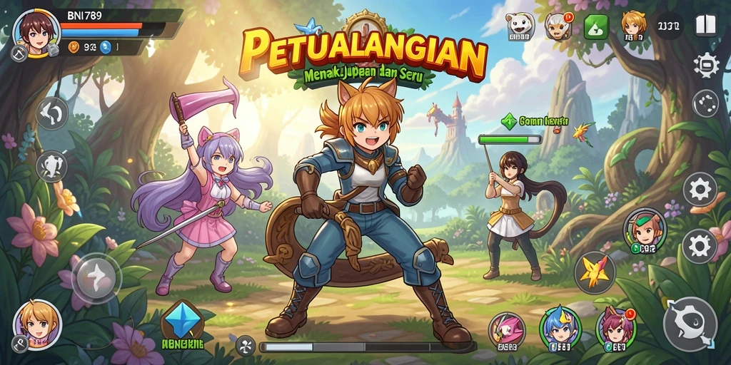 Gameplay seru dan karakter Anime yang memukau di BNI789.