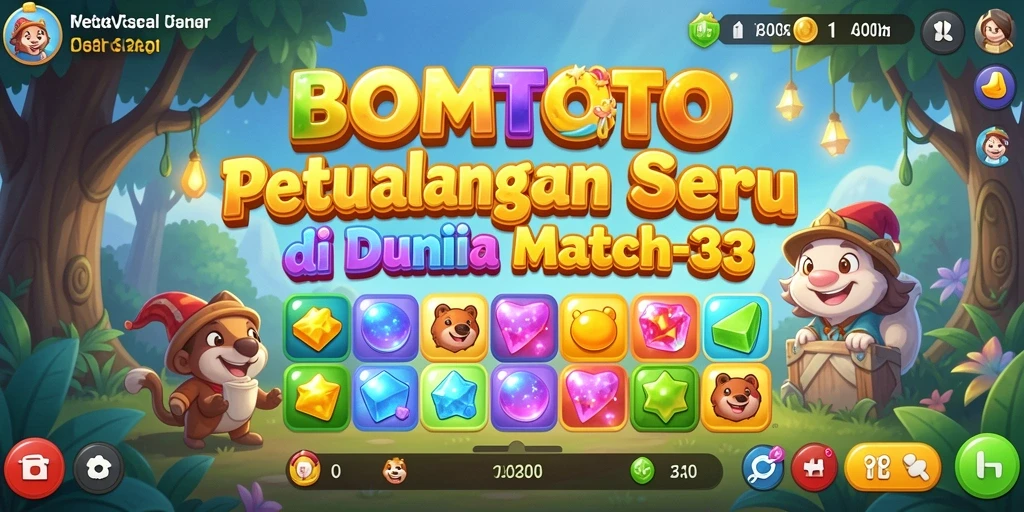 Tampilan gameplay BOMTOTO yang penuh warna dan seru.