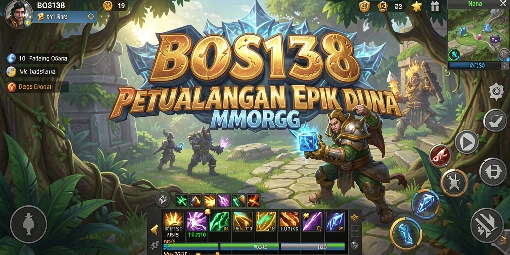 Tampilan menakjubkan gameplay <strong>BOS138</strong> dalam dunia MMORPG.