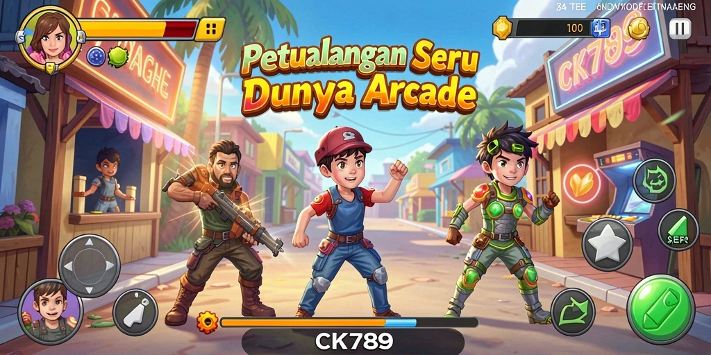 Tampilan gameplay CK789 yang menyenangkan dengan tantangan seru.