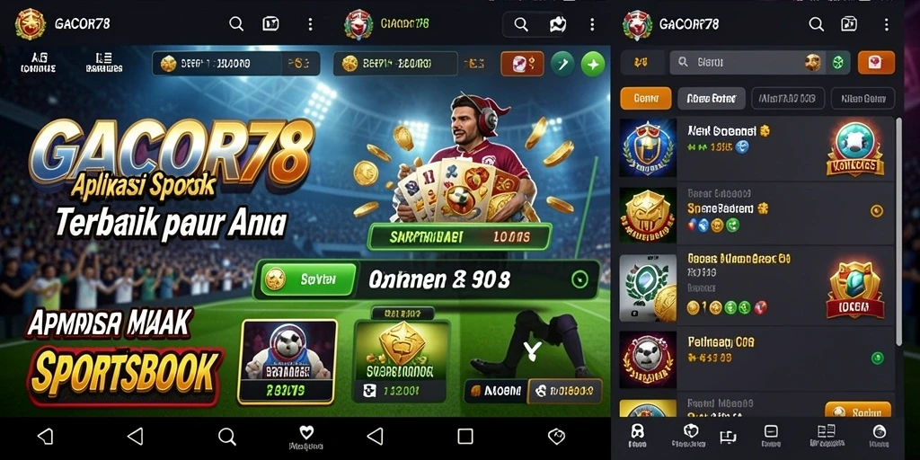 Screenshot GACOR78 menunjukkan pengalaman taruhan yang menarik dan interaktif.