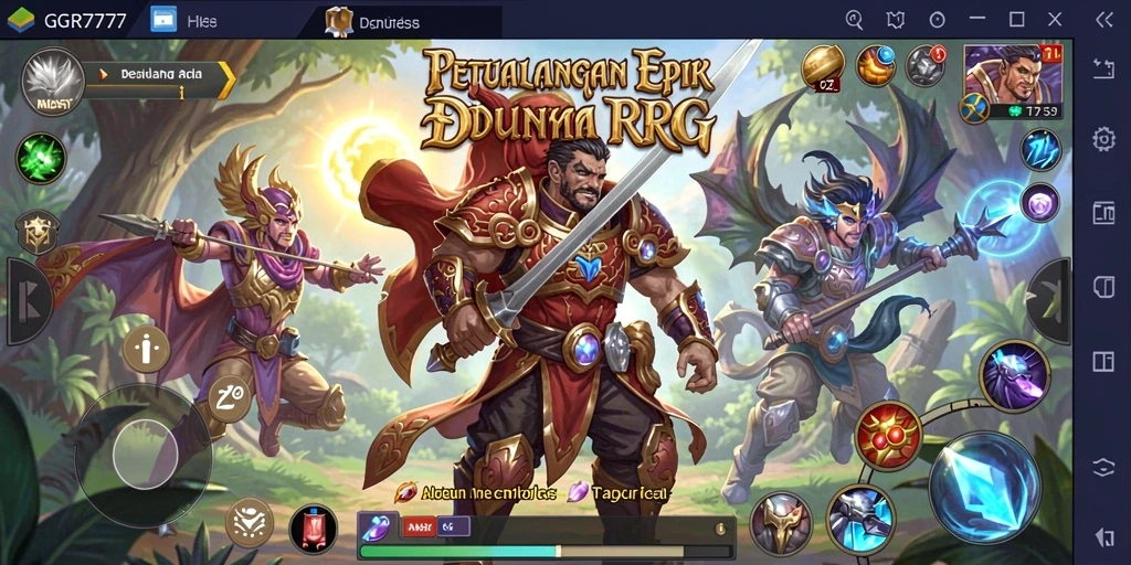 Tampilan gameplay RPG GGR7777 yang mengesankan dan interaktif.