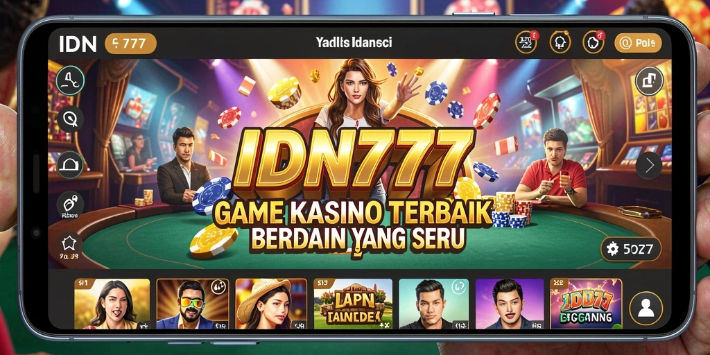 Tangkapan layar IDN777 menampilkan suasana kasino yang seru dan interaktif.