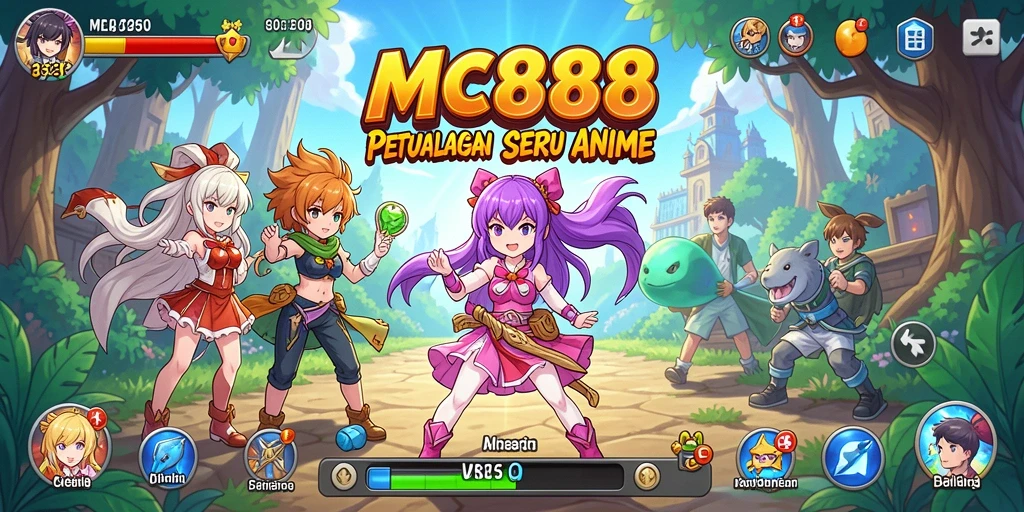 Gameplay dinamis dan seru di dunia Anime MC888.
