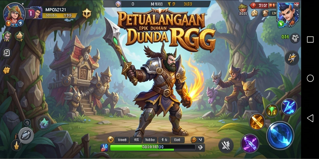 Tampilan dinamis dan grafik memukau dari gameplay RPG MPO2121.