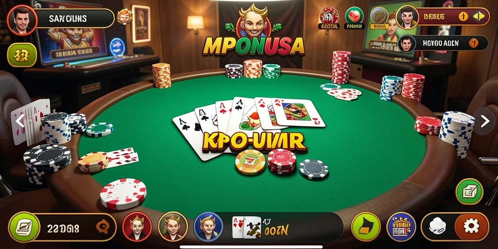 Gameplay seru dan menegangkan dalam permainan Poker MPONUSA.