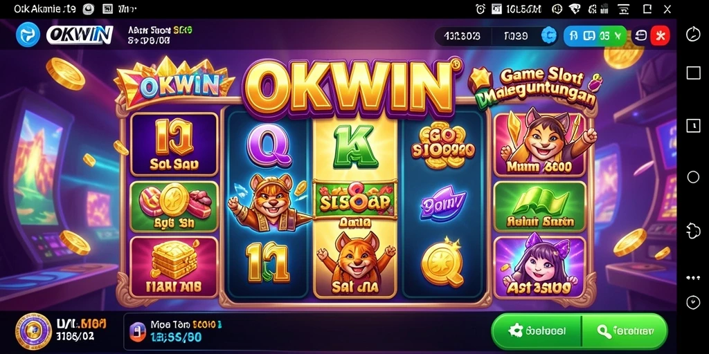 Tampilan gameplay OKWIN yang menarik dan menantang.
