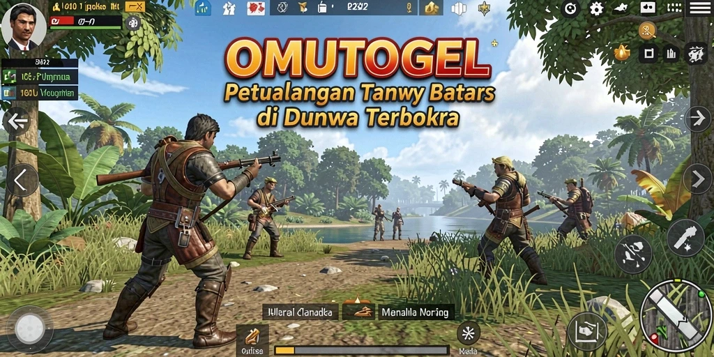 Tampilan gameplay OMUTOGEL yang memukau dalam dunia terbuka.