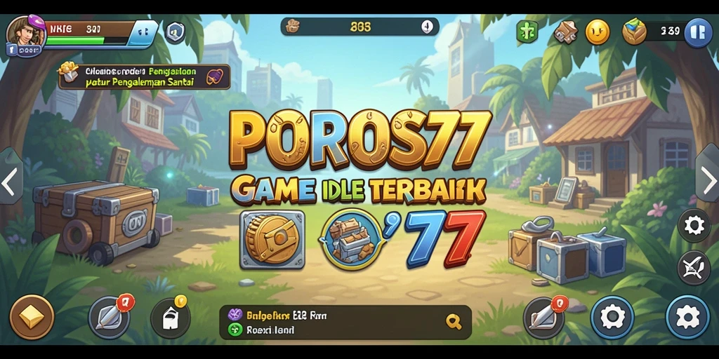 Screenshot gameplay yang menggambarkan keseruan dan strategi di POROS77.