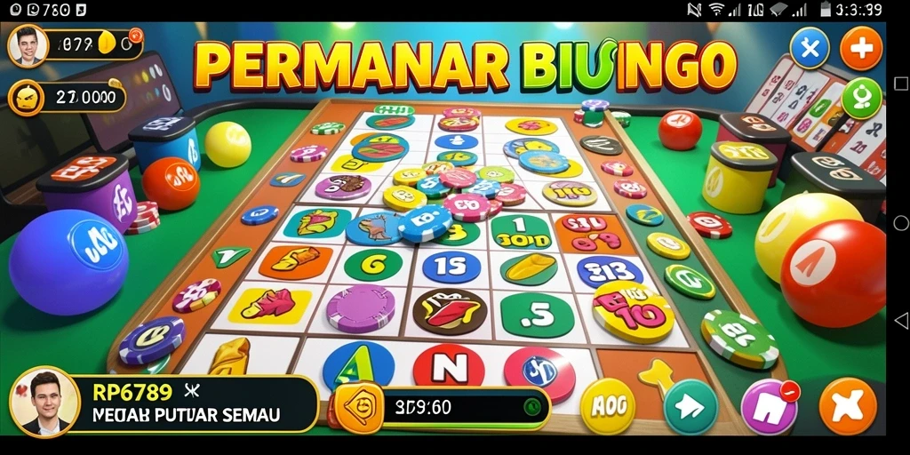 Screenshot permainan Bingo RP6789 yang menarik dan interaktif.