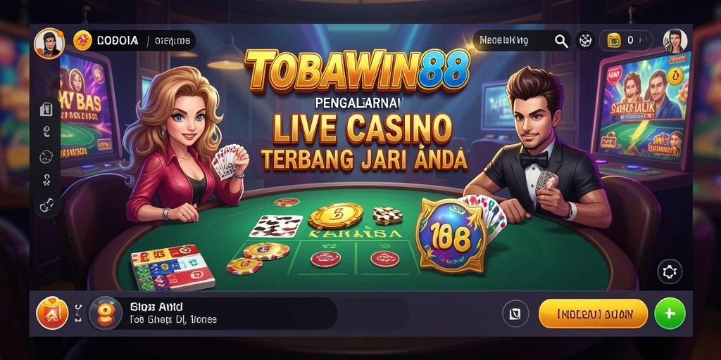 Gameplay menarik di TOBAWIN88 dengan dealer langsung.