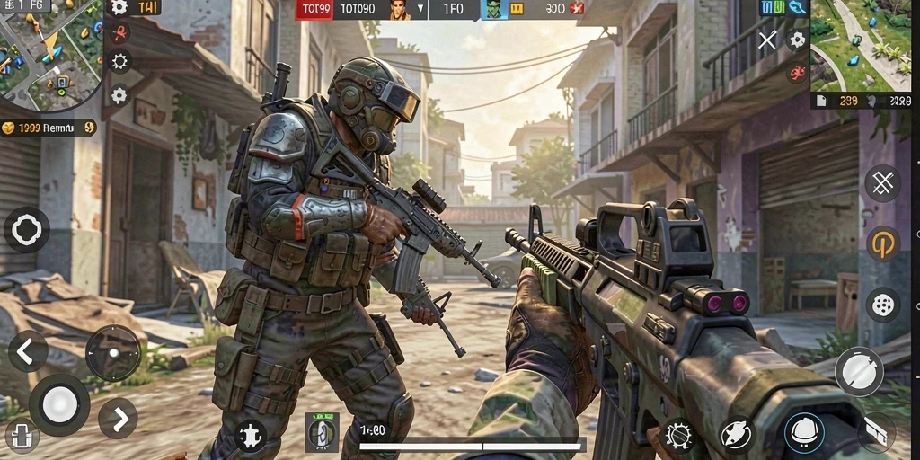 Gameplay seru TOTO99 dalam pertempuran FPS yang intens.