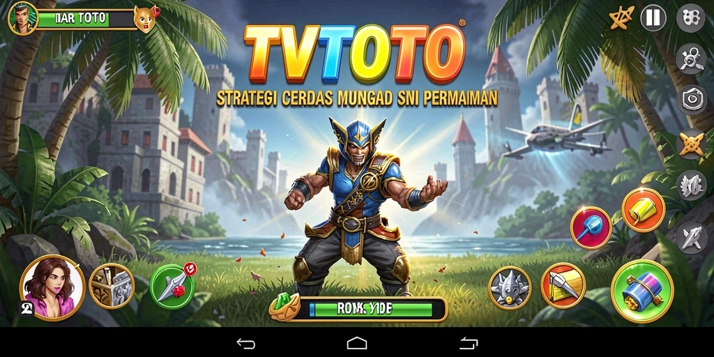 Tangkapan layar utama dari TVTOTO yang menunjukkan pertempuran strategi yang menarik.