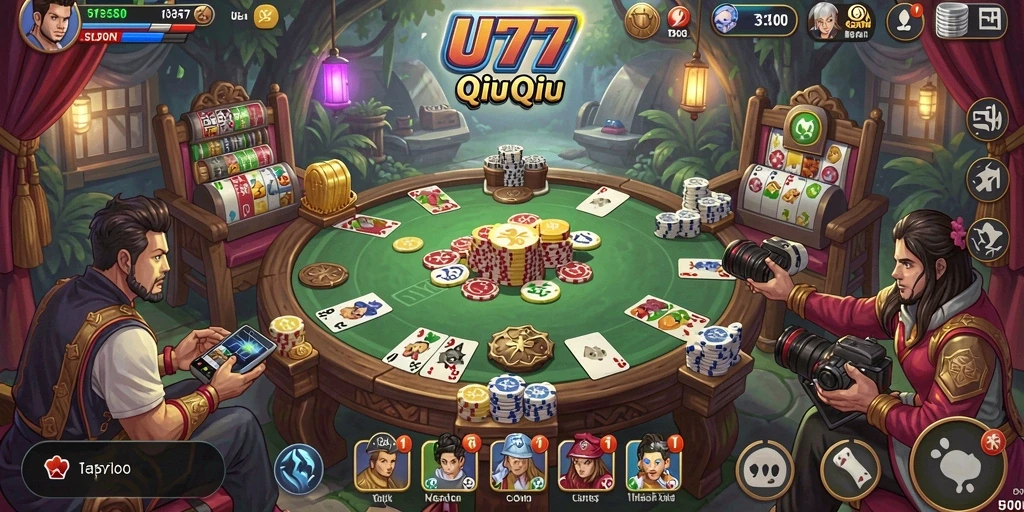 Tampilan gameplay UT77 dengan grafik QiuQiu yang menarik.