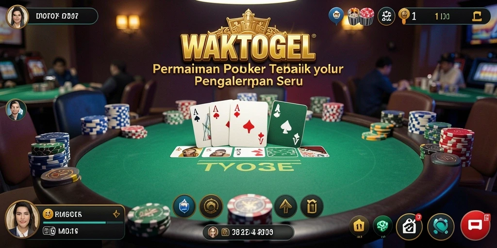 Tampilan gameplay Poker yang mendebarkan dengan antarmuka yang menarik.