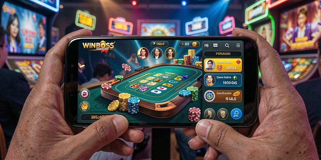 Screenshot menampilkan gameplay seru dari WINBOSS dengan grafis kasino yang memukau.