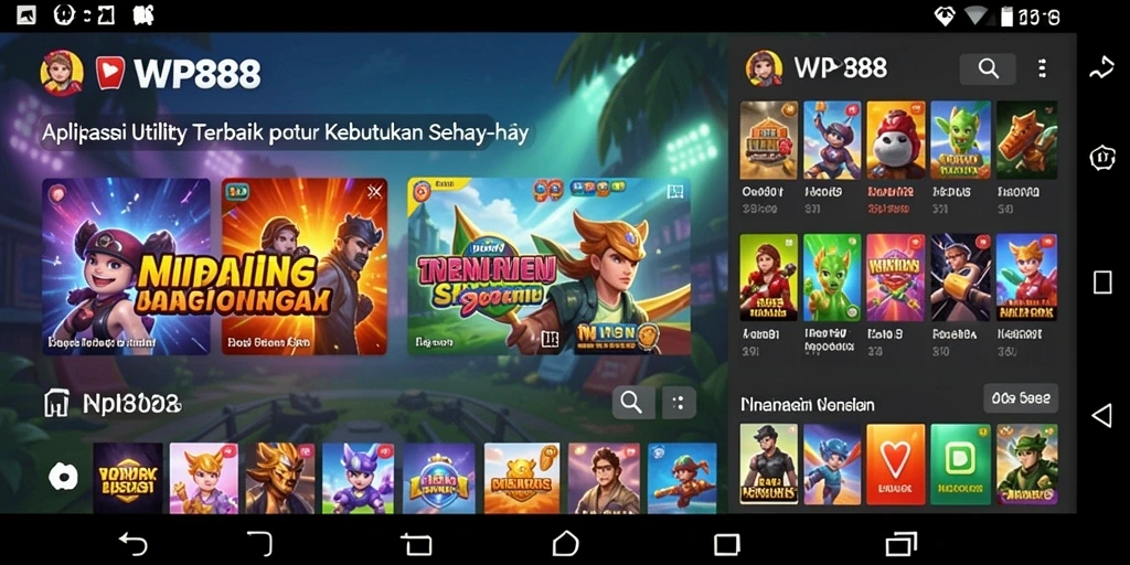 Screenshot WP888 menampilkan antarmuka aplikasi Utility yang intuitif dan lengkap.